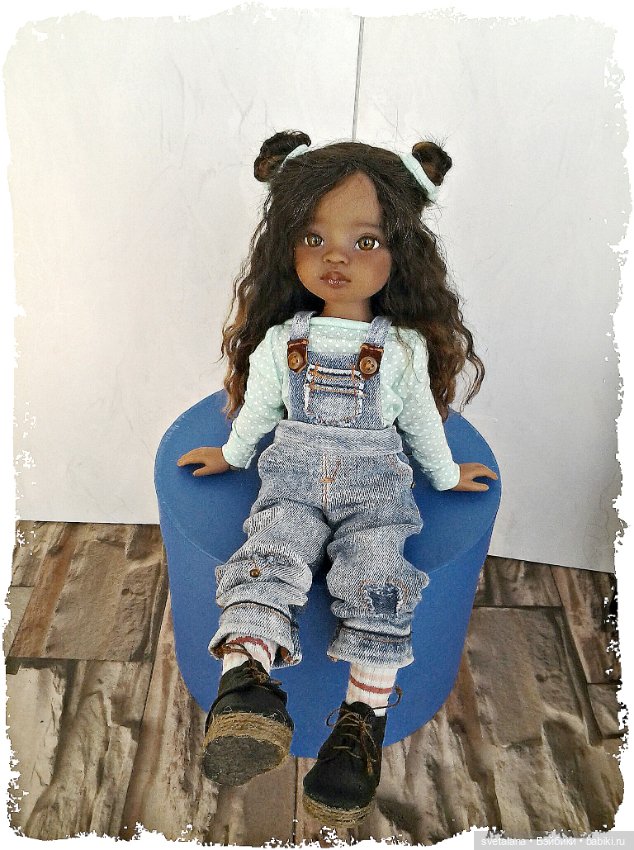 Моя маленькая Шоколадка.ООАК куколки Мейли от Паола Рейна