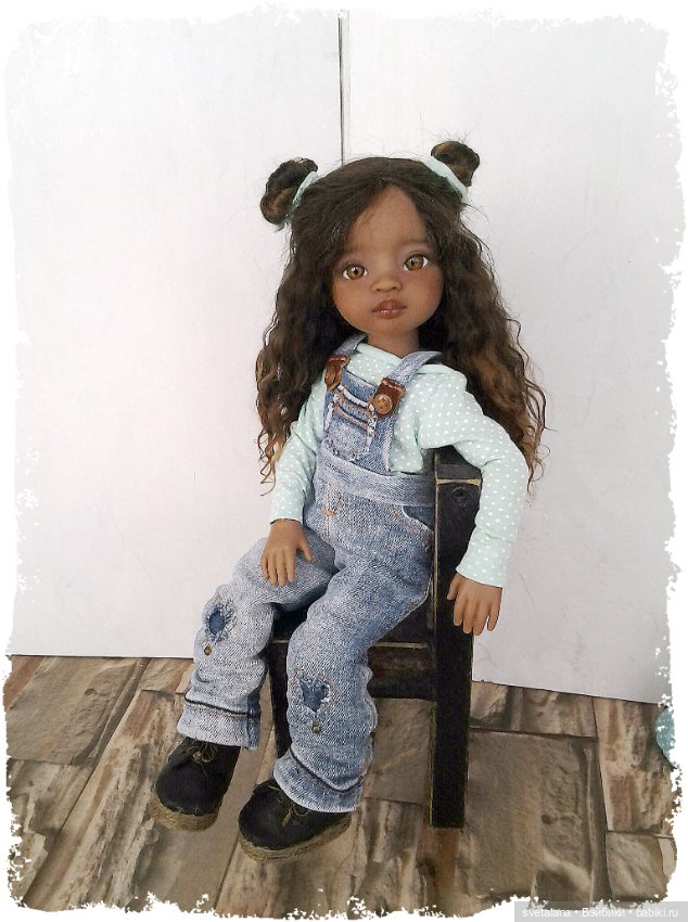 Моя маленькая Шоколадка.ООАК куколки Мейли от Паола Рейна