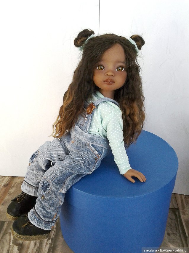 Моя маленькая Шоколадка.ООАК куколки Мейли от Паола Рейна (фото 5)