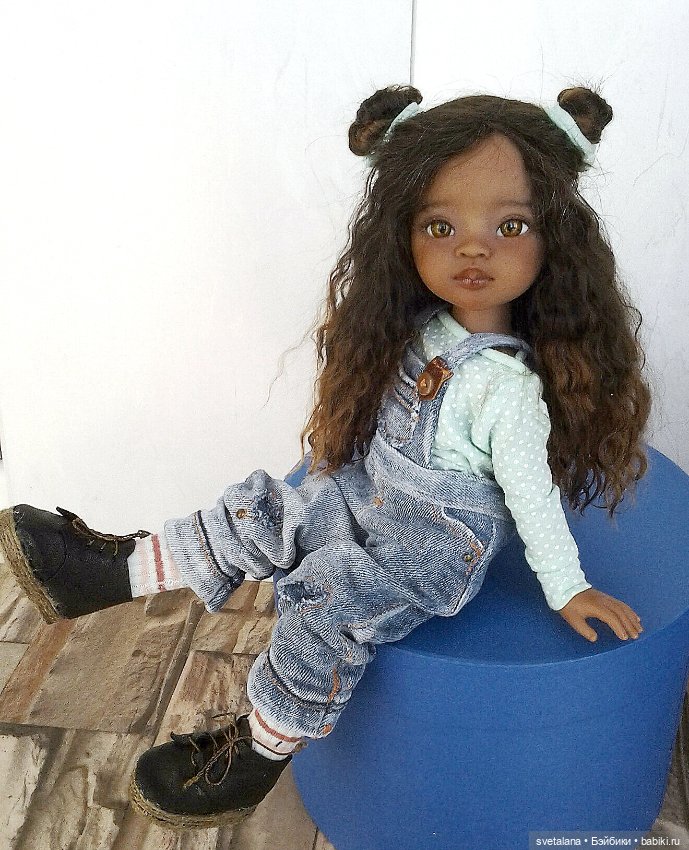 Моя маленькая Шоколадка.ООАК куколки Мейли от Паола Рейна (фото 4)