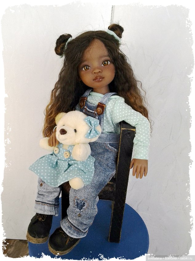 Моя маленькая Шоколадка.ООАК куколки Мейли от Паола Рейна (фото 10)