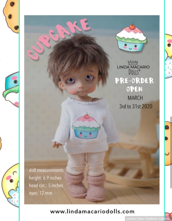 Печенье, Пончик и Кекс — Куклы Linda Macario (Линда Макарио): авторские BJD (БЖД) (фото 3)