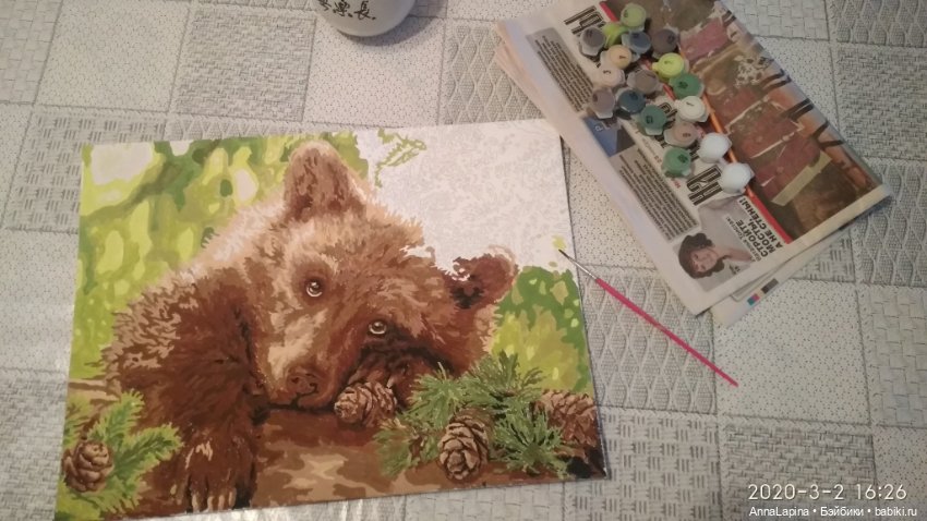 Первая картина по номерам (фото 3)