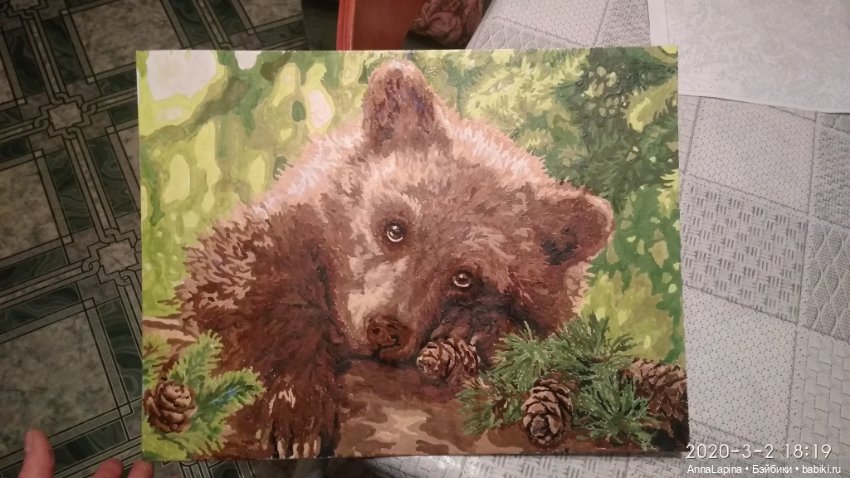 Первая картина по номерам (фото 5)