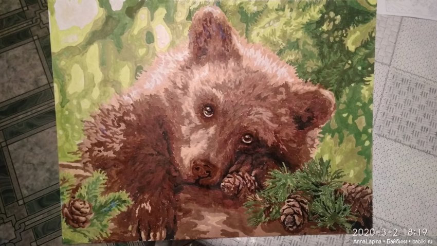 Первая картина по номерам (фото 4)