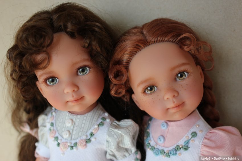 Кудряшка и Веснушка, ООАК кукол Карлотт Вестиды де Aзул (фото 9)