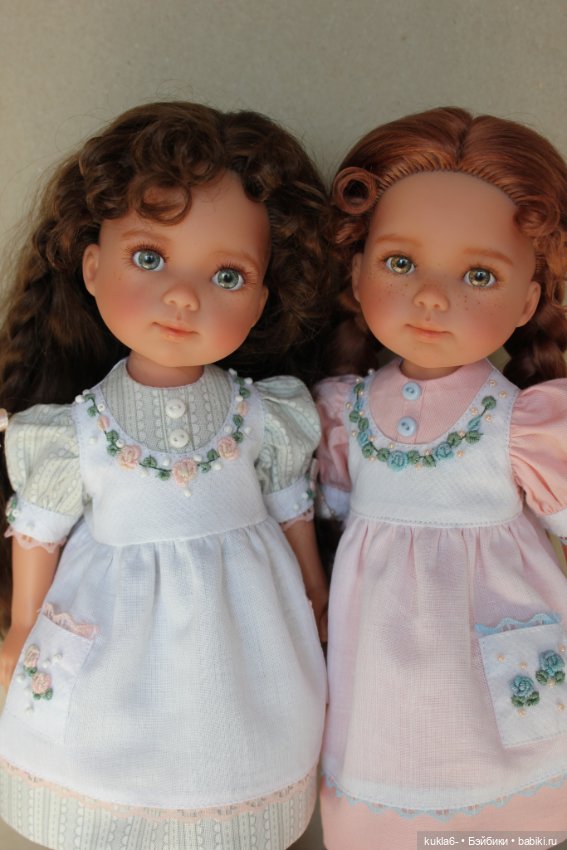 Кудряшка и Веснушка, ООАК кукол Карлотт Вестиды де Aзул (фото 2)