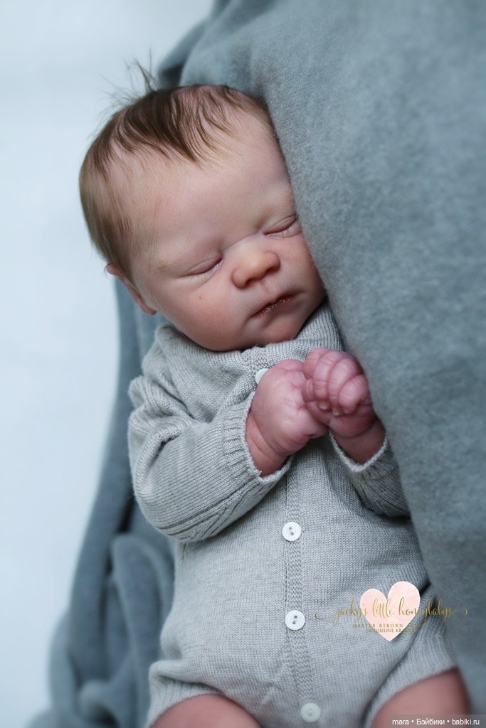 Realborn Michael asleep by Bountiful Baby, автор прототипа Jacqueline Kramer