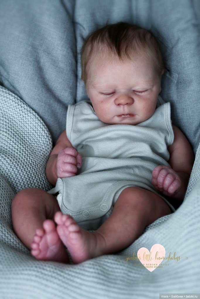 Realborn Michael asleep by Bountiful Baby, автор прототипа Jacqueline Kramer