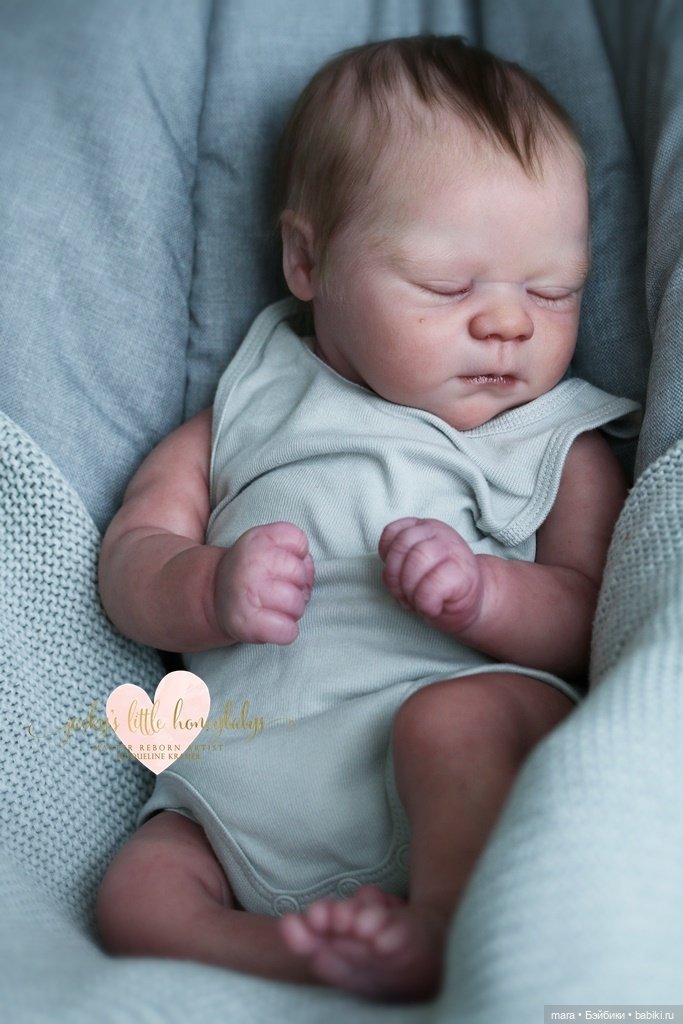Realborn Michael asleep by Bountiful Baby, автор прототипа Jacqueline Kramer