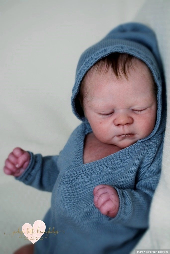 Realborn Michael asleep by Bountiful Baby, автор прототипа Jacqueline Kramer (фото 10)