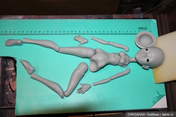 Картина с куклой — Авторские шарнирные куклы своими руками: лепка (фото 5)