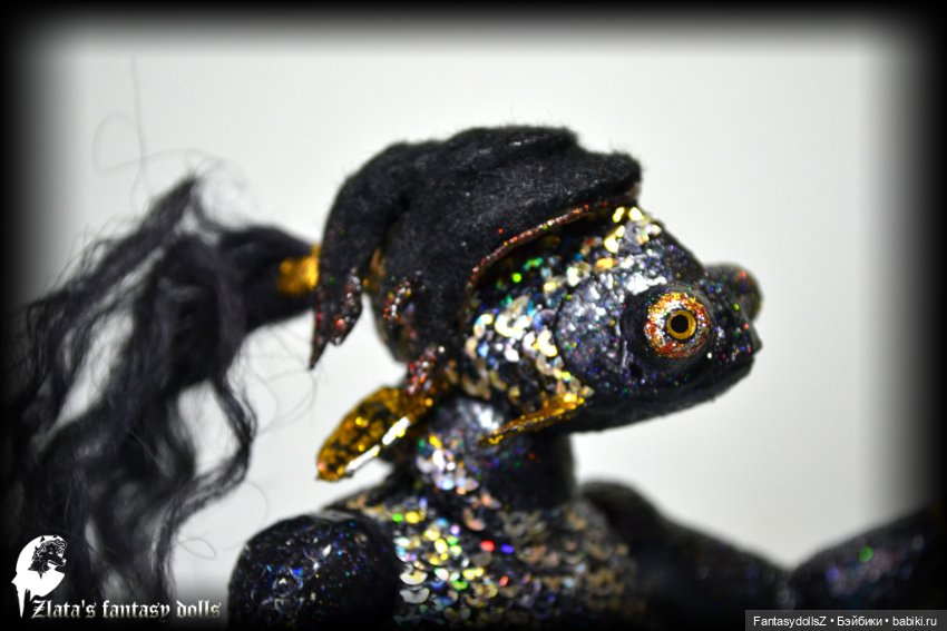 Авторская шарнирная кукла рыбка (фото 7)