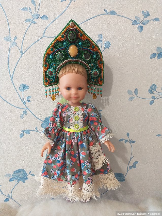 Новинки: Кокошник из бисера - Хозяйка медной горы