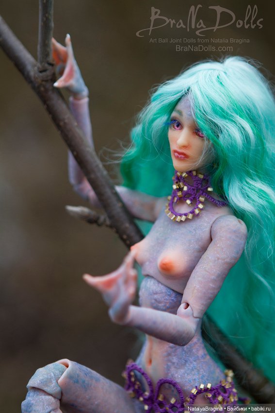 Русалка — Авторские шарнирные куклы своими руками: лепка