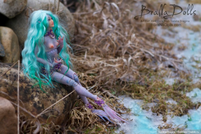Русалка — Авторские шарнирные куклы своими руками: лепка