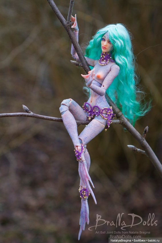 Русалка — Авторские шарнирные куклы своими руками: лепка