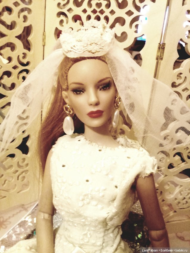 Свадебный наряд в стиле 60-ых для куклы Тоннер (фото 8)