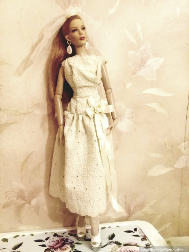 Свадебный наряд в стиле 60-ых для куклы Тоннер (фото 4)