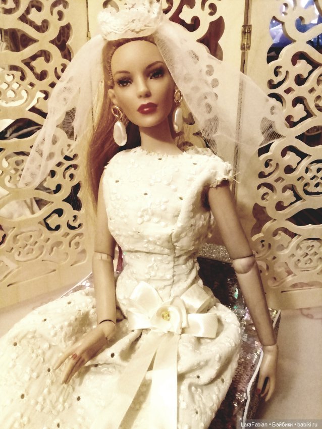 Свадебный наряд в стиле 60-ых для куклы Тоннер (фото 6)