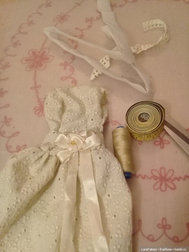 Свадебный наряд в стиле 60-ых для куклы Тоннер (фото 3)