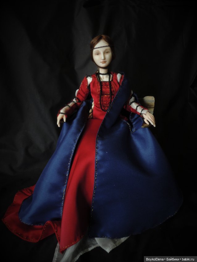 Чечилия Галлерани или "Дама с горностаем" из фарфора (фото 9)