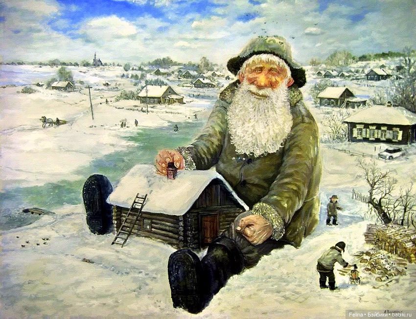 Дед да Баба художника Леонида Баранова