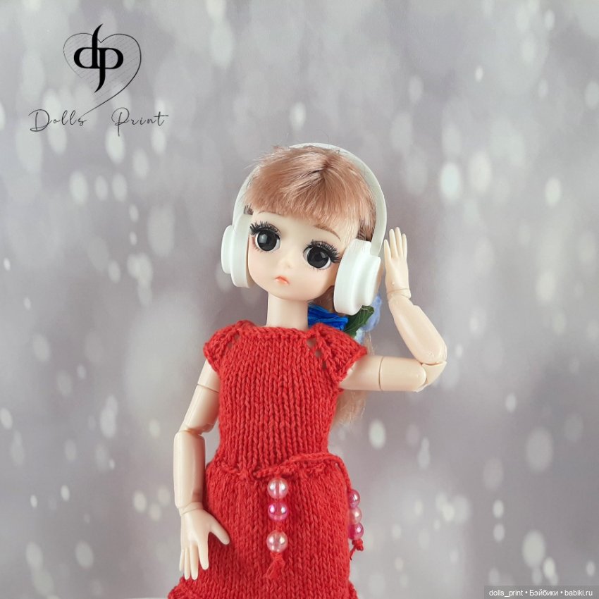 Музыка от холода или новые наушники для куклы (фото 4)