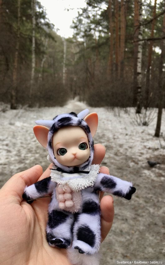 Крошка Pang на лесной прогулке