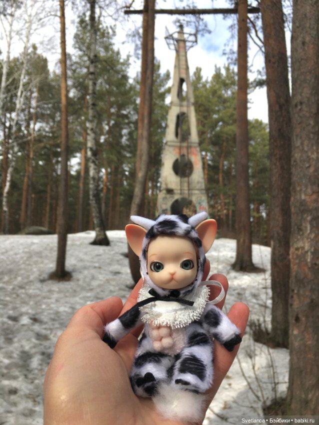 Крошка Pang на лесной прогулке