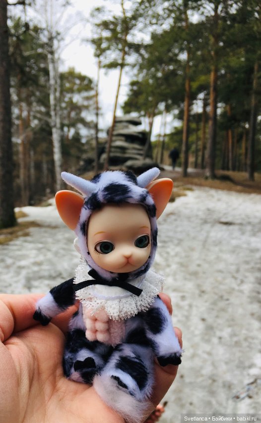 Крошка Pang на лесной прогулке