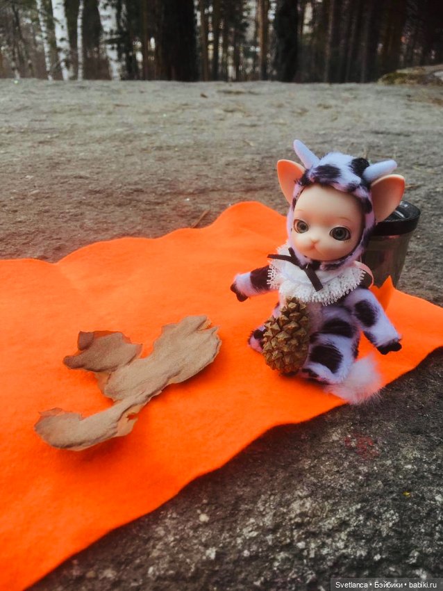 Крошка Pang на лесной прогулке