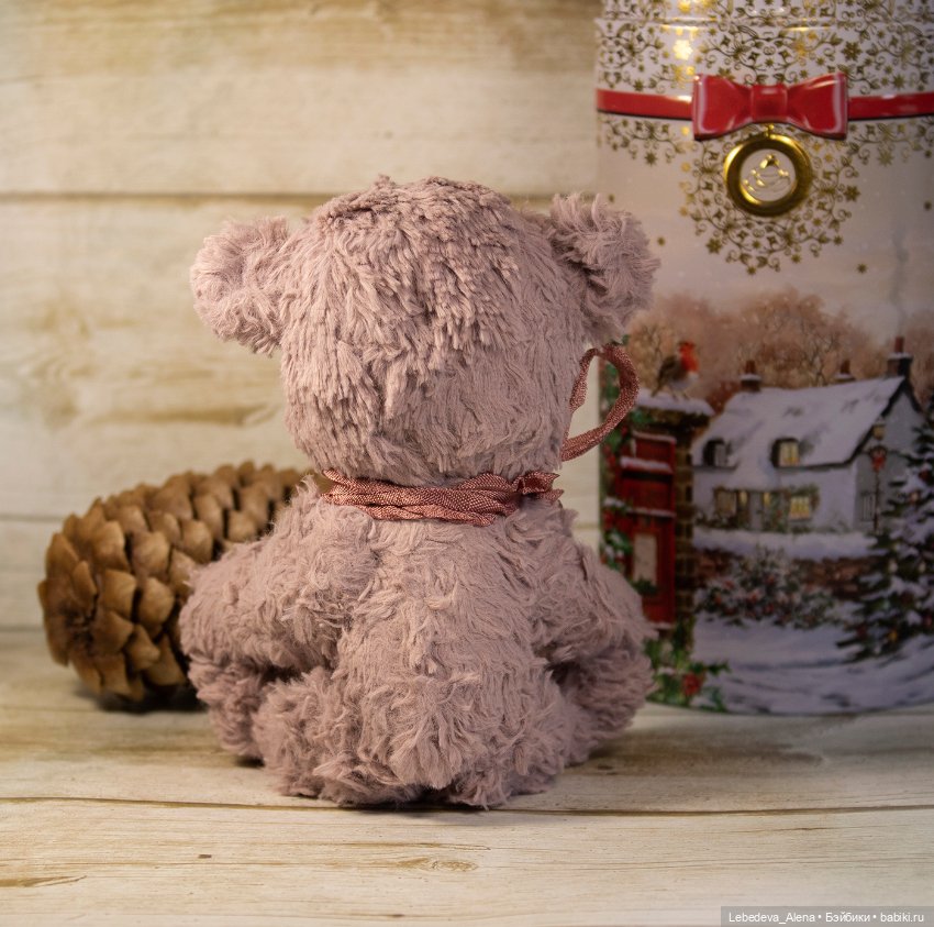 Плюшка лавандовый — Текстильные игрушки и примитивы: кофейные (фото 4)