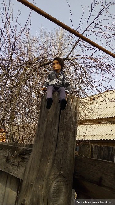 Прогулка во дворе с племянницами: Хантер, Гаррет и фигурки. 02 (фото 6)