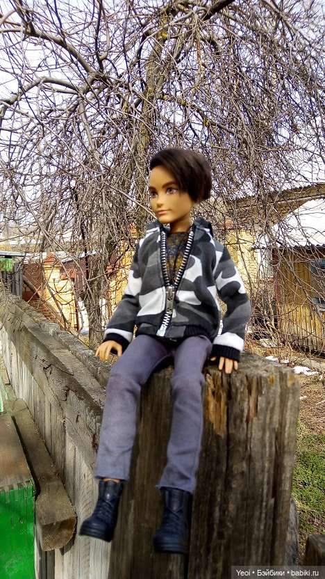 Прогулка во дворе с племянницами: Хантер, Гаррет и фигурки. 02 (фото 8)