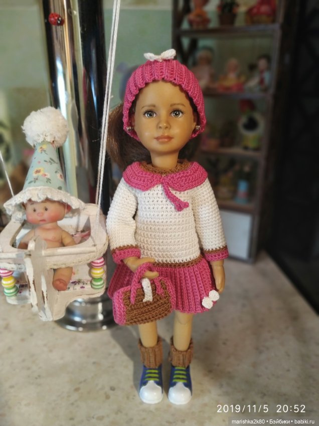 Карина в новых одежках — Куклы Kathe Kruse (Кате/Кэте Крузе): фото (фото 10)