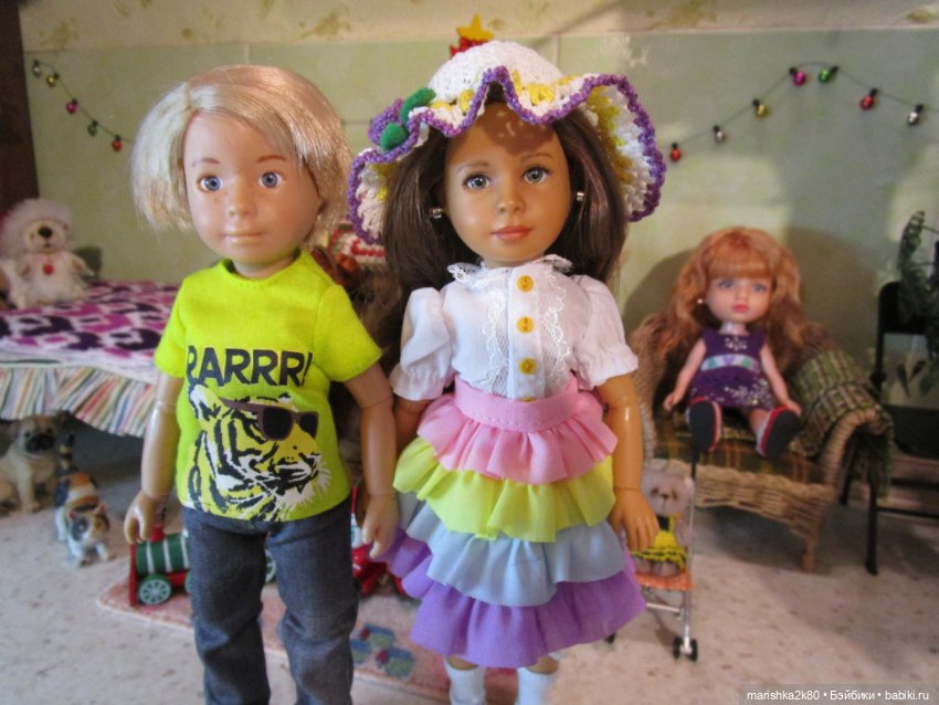 Карина в новых одежках — Куклы Kathe Kruse (Кате/Кэте Крузе): фото (фото 3)