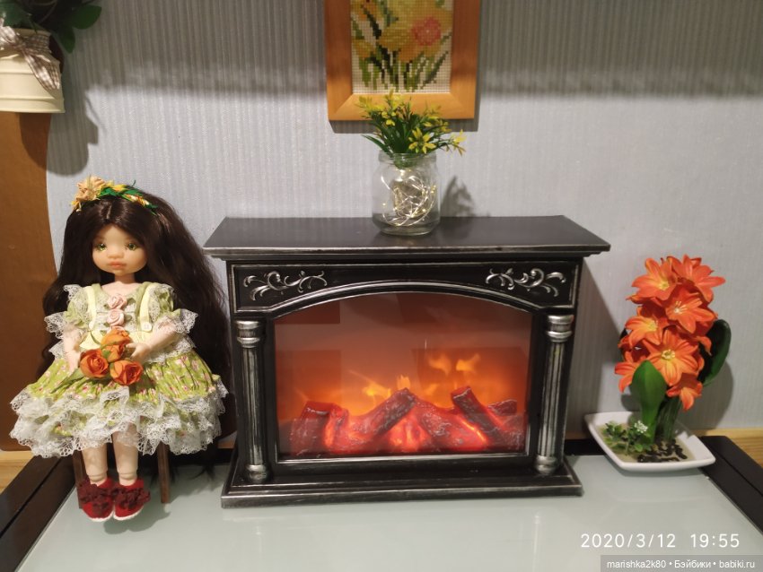 Новая кукла и камин — Домашние фото авторских кукол: личные коллекции