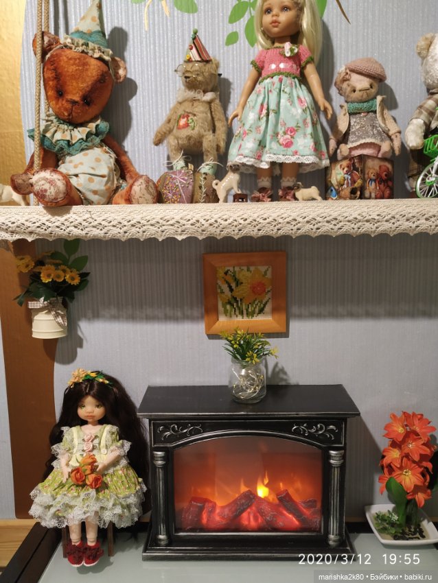 Новая кукла и камин — Домашние фото авторских кукол: личные коллекции