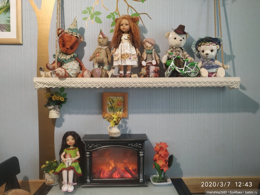 Новая кукла и камин — Домашние фото авторских кукол: личные коллекции (фото 3)