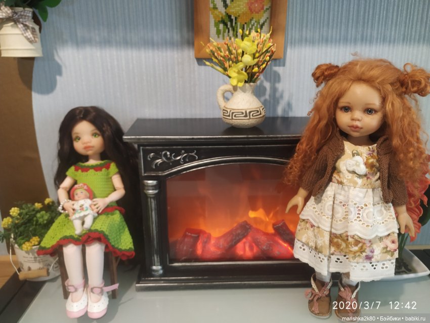 Новая кукла и камин — Домашние фото авторских кукол: личные коллекции
