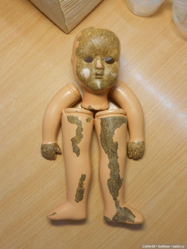 Реставрация Загорской опилочной куклы коробочного хранения