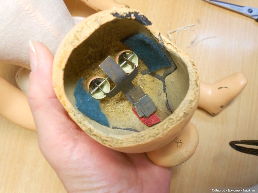 Реставрация Загорской опилочной куклы коробочного хранения (фото 10)