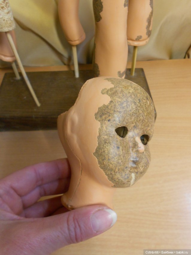 Реставрация Загорской опилочной куклы коробочного хранения