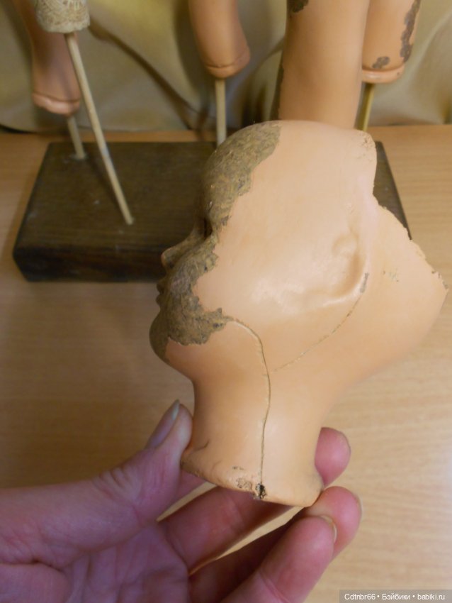 Реставрация Загорской опилочной куклы коробочного хранения