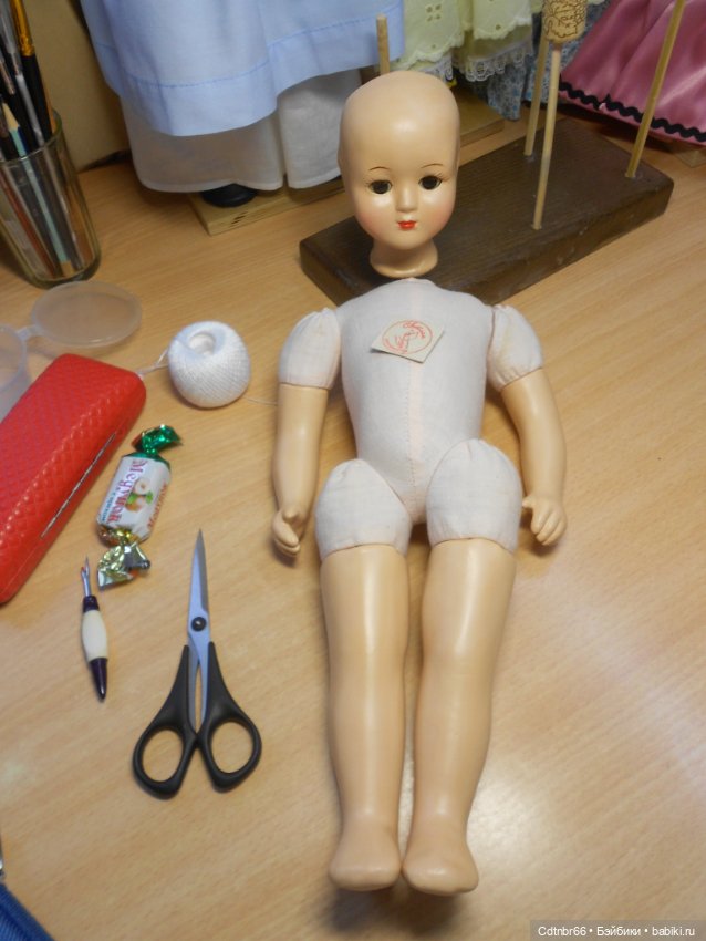 Реставрация Загорской опилочной куклы коробочного хранения