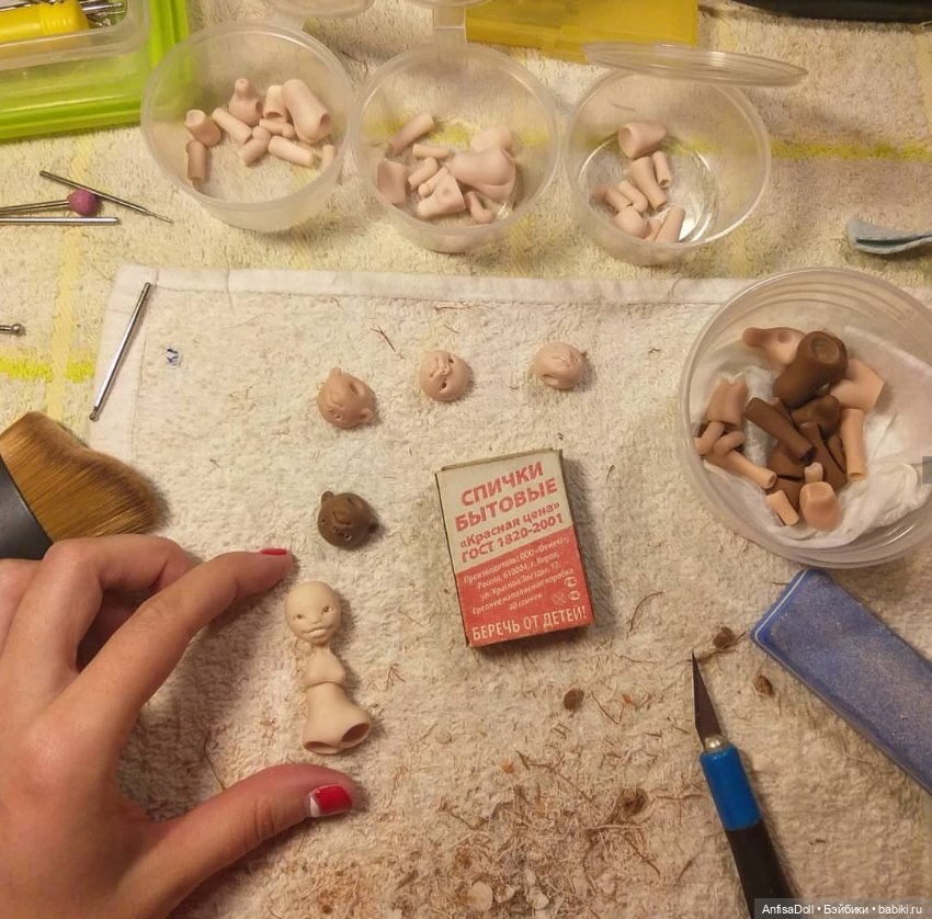 Моё закулисье — Авторские шарнирные куклы своими руками: лепка (фото 6)