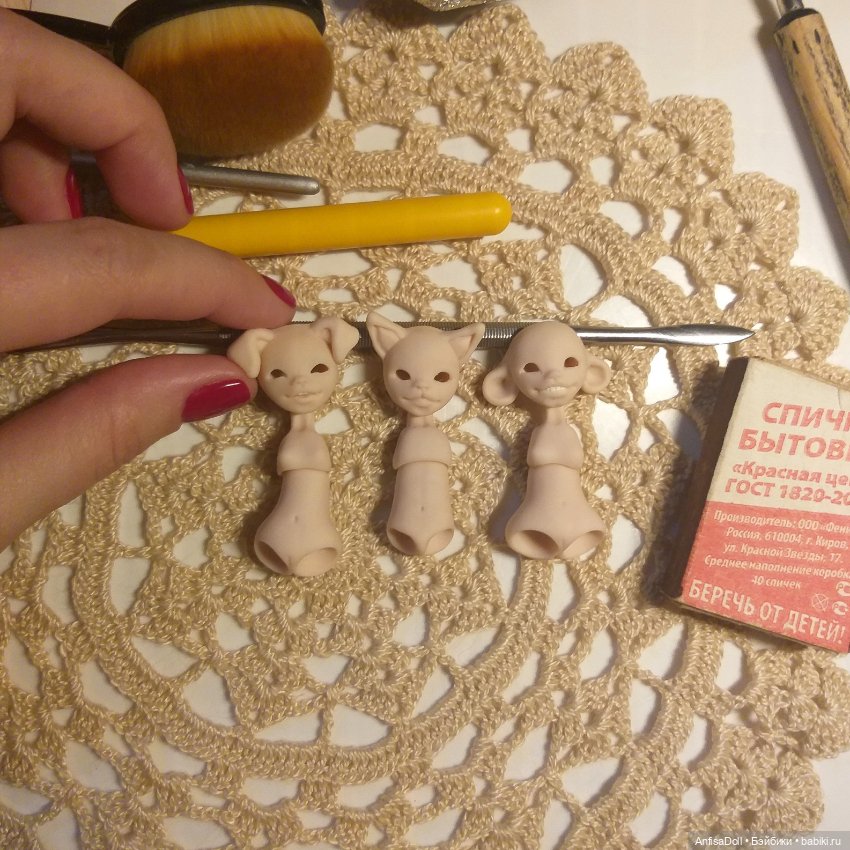 Моё закулисье — Авторские шарнирные куклы своими руками: лепка