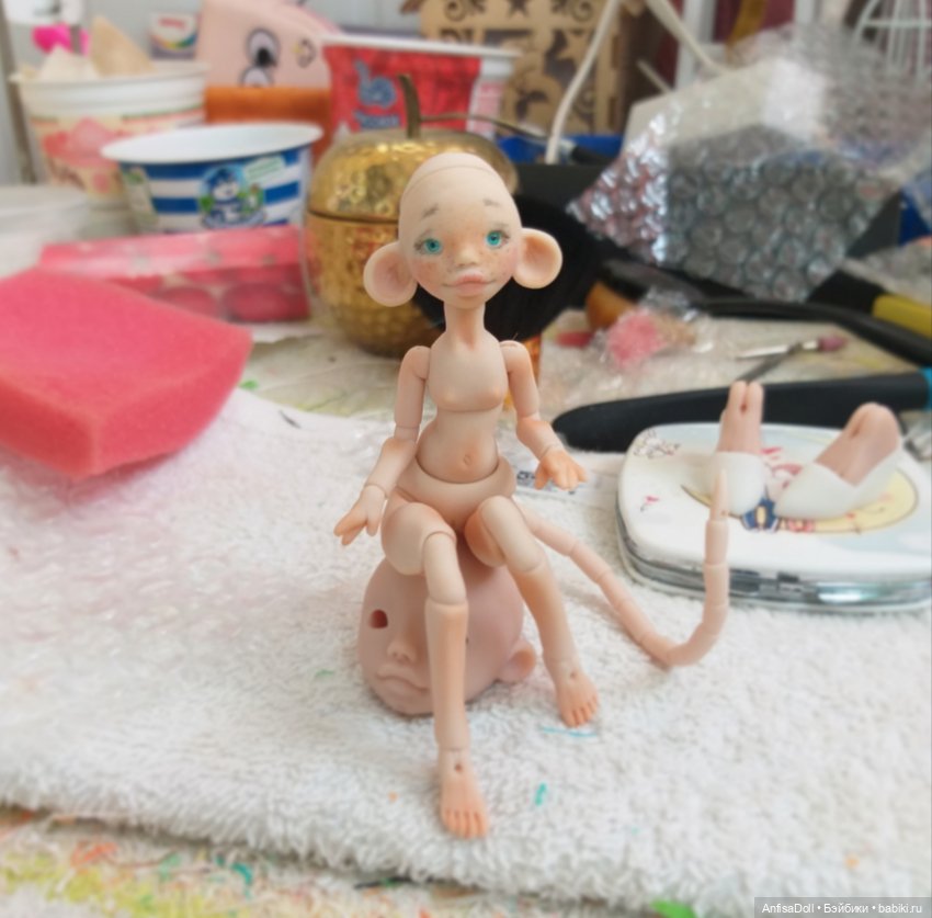 Моё закулисье — Авторские шарнирные куклы своими руками: лепка