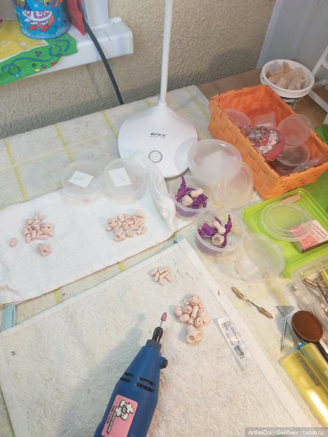 Моё закулисье — Авторские шарнирные куклы своими руками: лепка